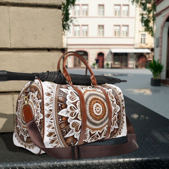 waterproof travel bag boho,Unisex travel bag,  Everyday Travel Bag, Colorful - Picture 8 of 9